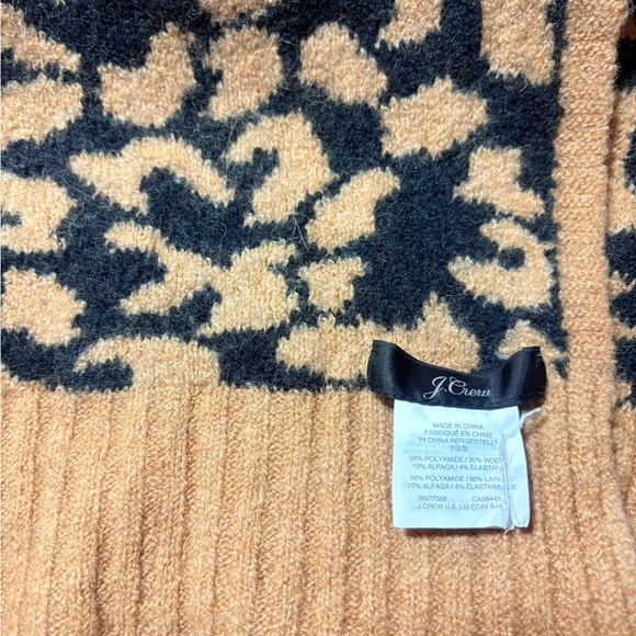 J. CREW Leopard Print Wool Blend Scarf - Picture 4 of 5